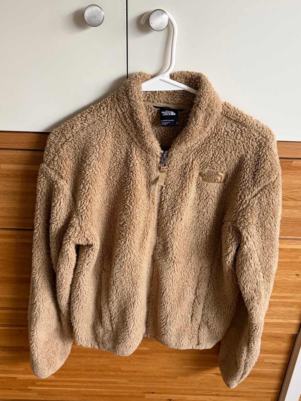 The North Face Tan Sherpa Fleece Jacket